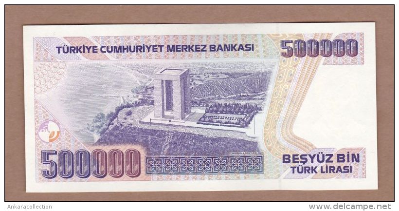 AC - TURKEY -  7th EMISSION 500 000 TL A 01 000 539  UNCIRCULATED - Turquie