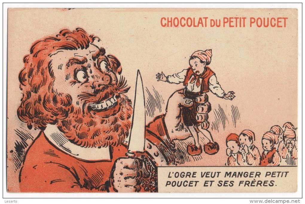 Publicité.Chocolat Du Petit Poucet.Non-Voyagée.Etat TTB.Voir Scans Recto Verso. - Werbepostkarten