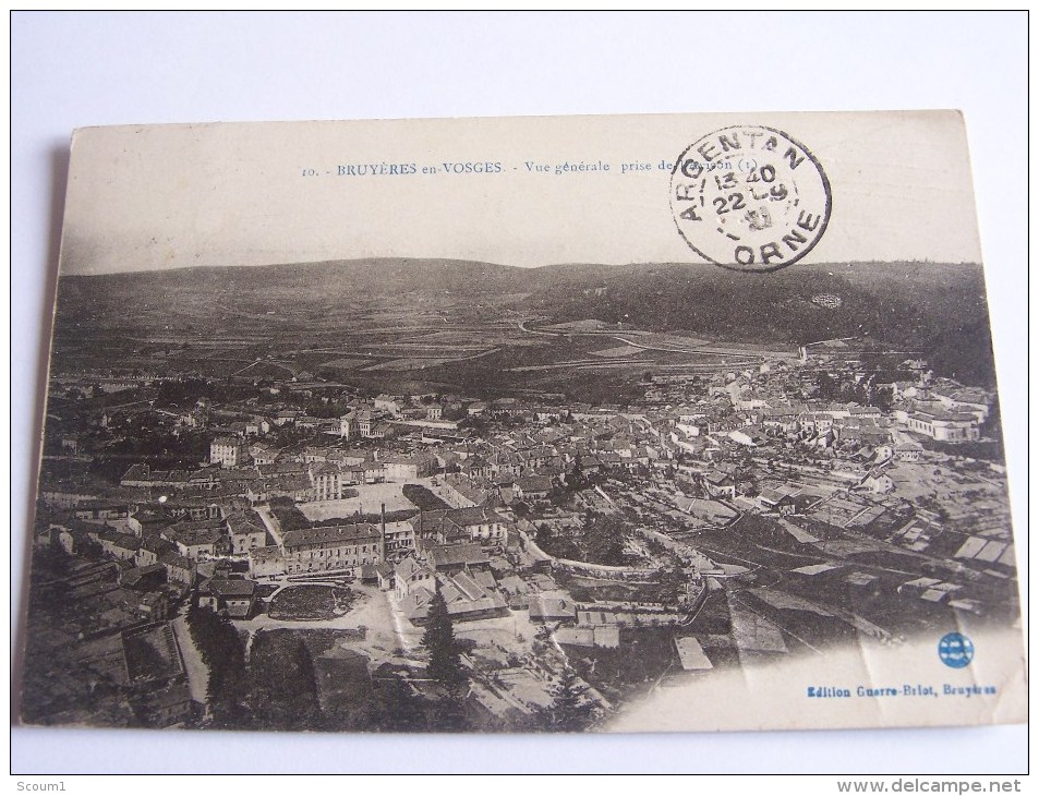 Bruyeres En Vosges - Vue Générale Prise De L'avision - Bruyeres