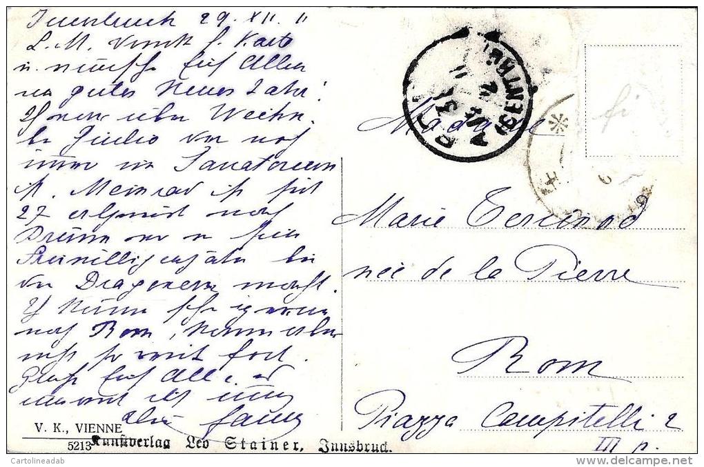 [DC2677] CPA - UCCELLINI - BELLISSIMA CARTOLINA AUGURALE DI BUON ANNO - GLUCHLICHES MEUJAHR - Viaggiata - Old Postcard - Uccelli