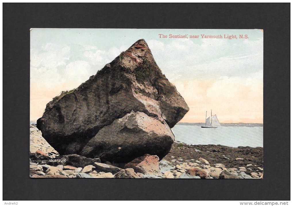 YARMOUTH - NOVA SCOTIA - THE SENTINEL NEAR YARMOUTH LIGHT - BATEAUX - SHIPS - WONDERFUL STAMP WITH A GOOD VALUE - Yarmouth