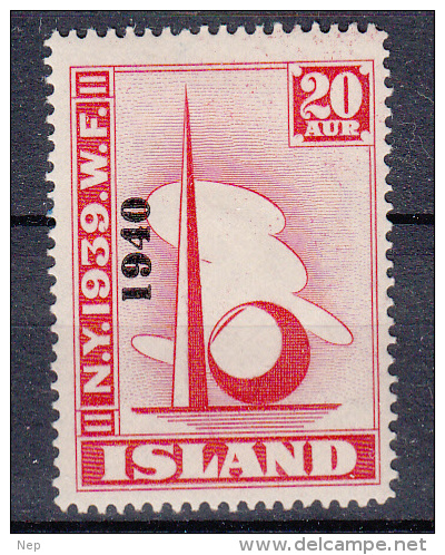 IJSLAND - Michel - 1940 - Nr 218 - MH* - Ongebruikt