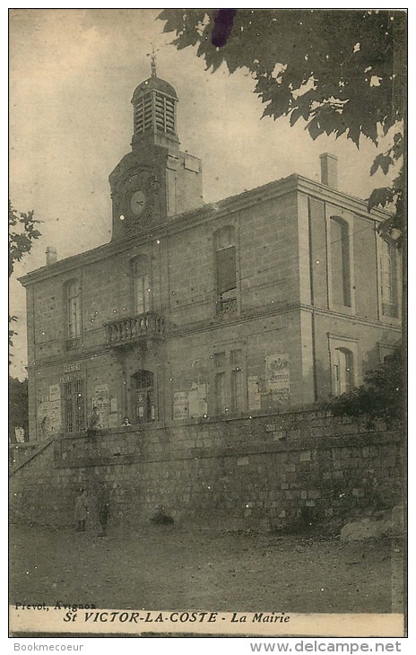 30   SAINT VICTOR  LA COSTE  LA MAIRIE   LA POSTE   TELEGRAPHE - Autres & Non Classés