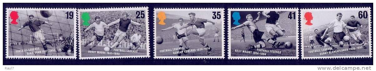 GRAND-BRETAGNE - 1996 - Célébrités Du Football Brit - 5v Neufs// Mnh - Unused Stamps