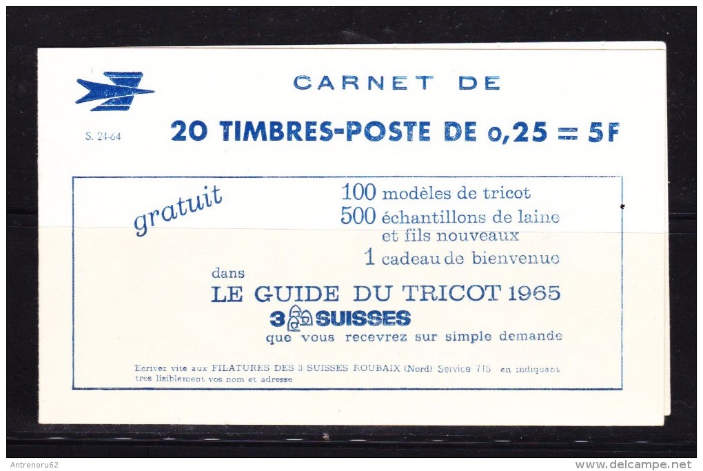 FRANCE-BOOKLETS-1263-TYPE-MARIANNE-DE-DECARIS-SEE-SCAN - Altri & Non Classificati