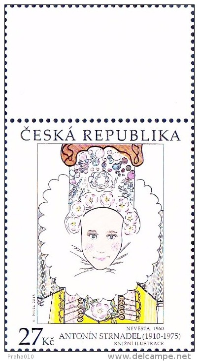 Czech Rep. / Stamps (2015) 0869 KH: Works Of Art On Postage Stamps - Antonin Strnadel (1910-1975) "The Bride" (1960) - Nuevos