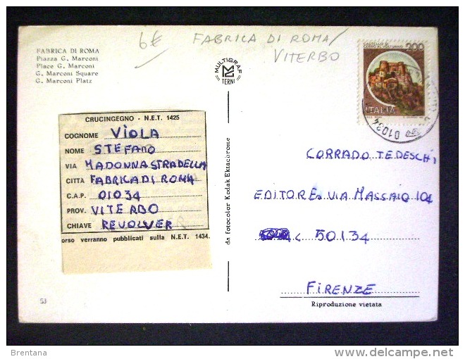 LAZIO -VITERBO -FABRICA DI ROMA -F.G. LOTTO N°515 - Viterbo