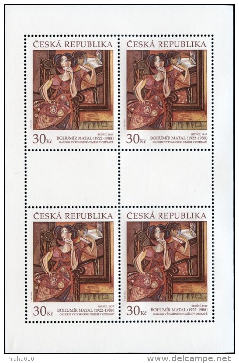 Czech Rep. / Stamps (2015) 0870 PL: Works Of Art On Postage Stamps - Bohumir Matal (1922-1988) "Sitting" (1957) - Nuevos