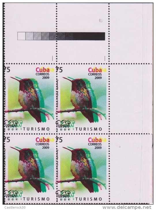 O) 2009 CUBA-CARIBE, ERROR PERFORATION -POSTING OF COLOR, NATURE TOURISM -TURNAT, BIRD,  WE WILL SUPPLY ANY POSITION OF - Imperforates, Proofs & Errors