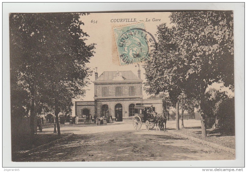 CPA COURVILLE (Eure Et Loir) - La Gare - Courville