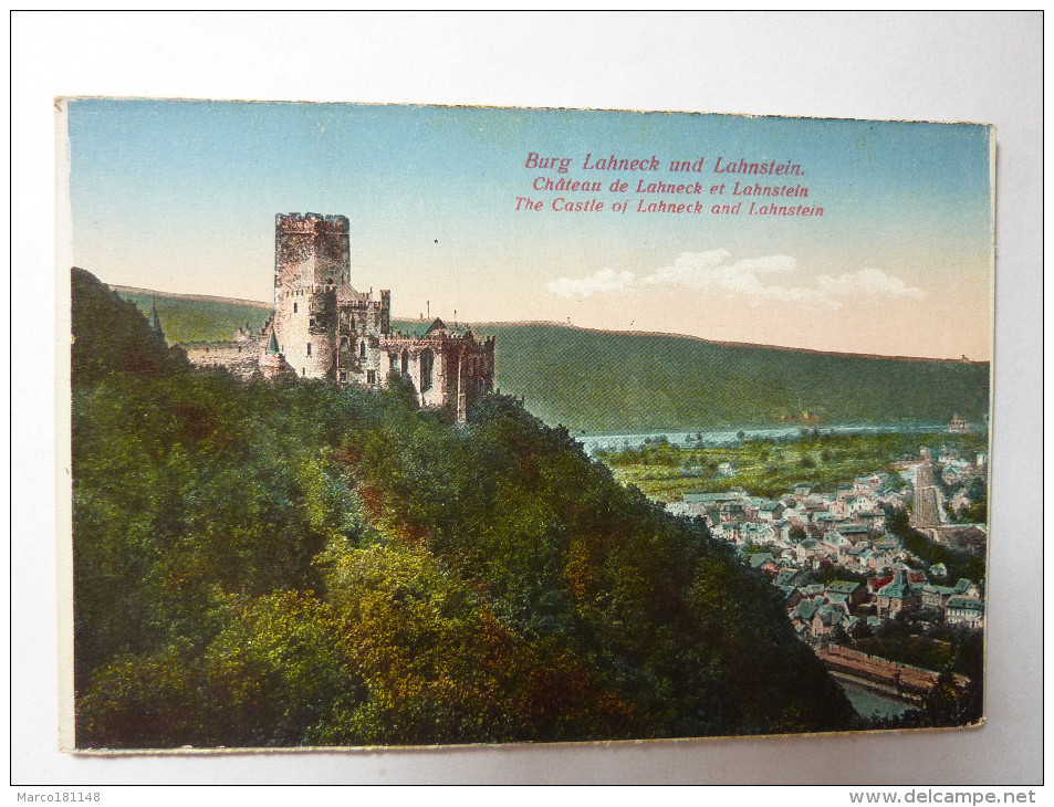 Burg Lahneck Und Lahnstein - Château De Lahneck Et Lahnstein - Lahnstein