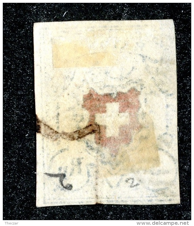 9972  Switzerland 1851 Zumstein #17 II  (o)  Michel #9 II - 1843-1852 Federal & Cantonal Stamps