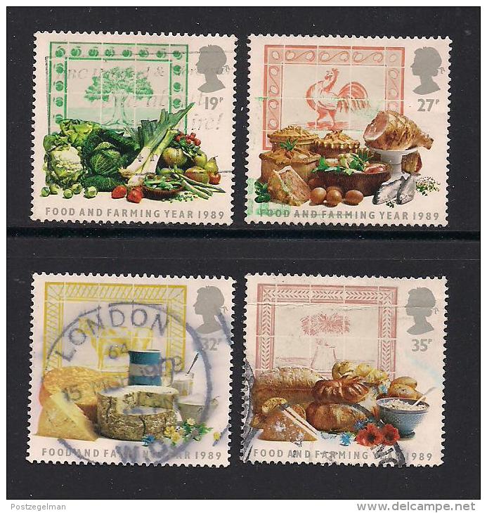 UK, 1989, Cancelled Stamps , Food And Farming Year,  1194-1197, #14533 - Used Stamps