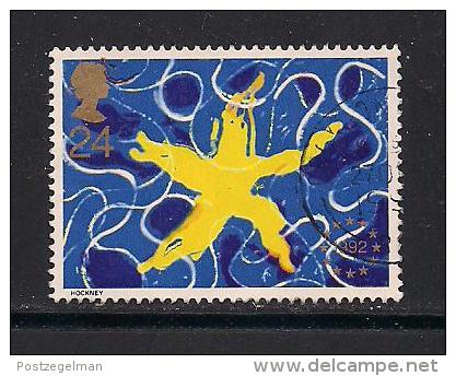 UK, 1992, Cancelled Stamp(s) , European Star,  1418, #14565 - Used Stamps