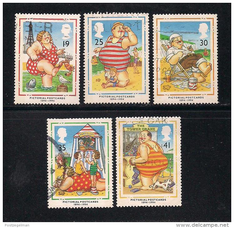 UK, 1994, Cancelled Stamp(s) , Picture Pod Cards,  1508-1512,  #14581 - Used Stamps