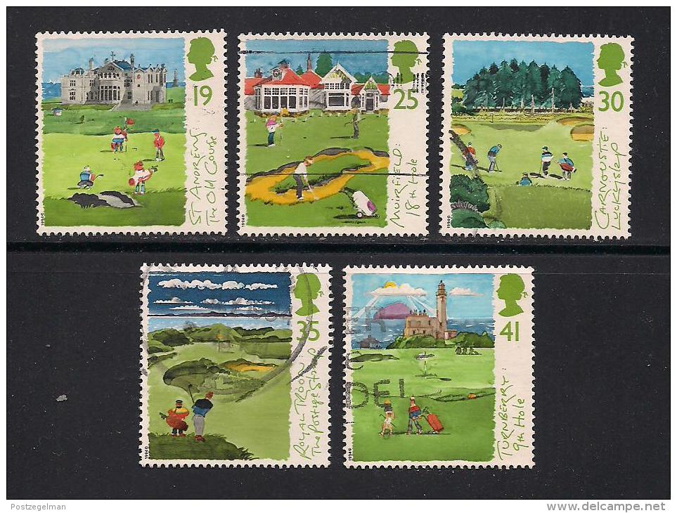 UK, 1994, Cancelled Stamp(s) , Scottish Golf Courses  ,  1522-1526  #14585 - Used Stamps