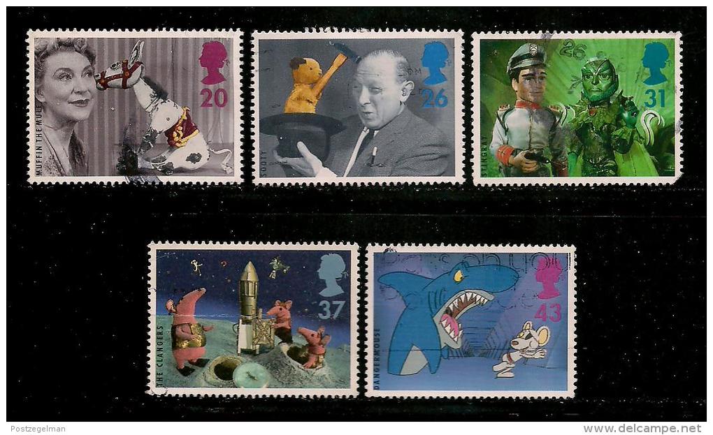 UK, 1996, Cancelled Stamp(s) , Children's Television,  1652-1656,  #14600 - Used Stamps