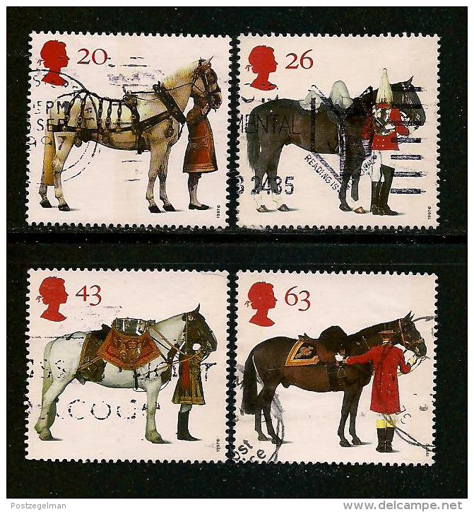 UK, 1997, Cancelled Stamp(s) , Queen's Horses,  1701-1704  #14606 - Used Stamps
