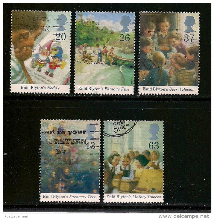 UK, 1997, Cancelled Stamp(s) , Enit Blyton,  1709-1713  #14608 - Used Stamps