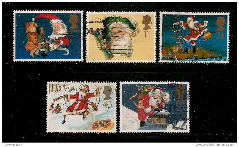 UK, 1997, Cancelled Stamp(s) , Christmas,  1714-1718  #14609 - Used Stamps