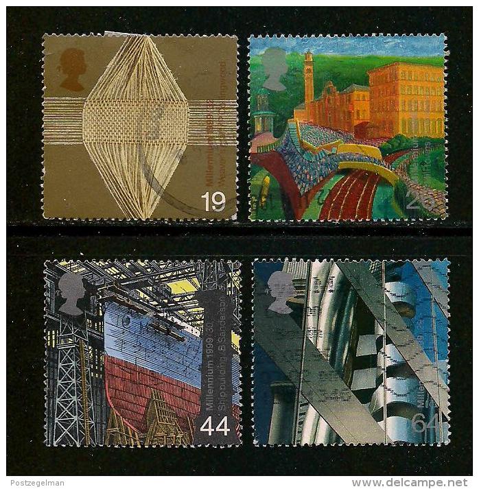 UK, 1999, Cancelled Stamp(s) , Millenium Series The Workers,  Sg1399-1402, #14623 - Usados