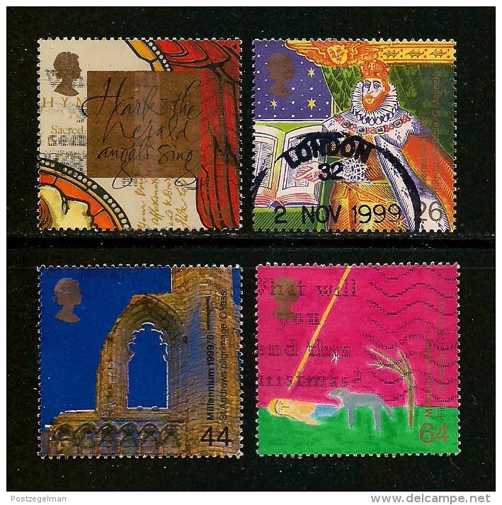 UK, 1999, Cancelled Stamp(s) , Millenium Series The Christians,  Sg1425-1428, #14630 - Used Stamps