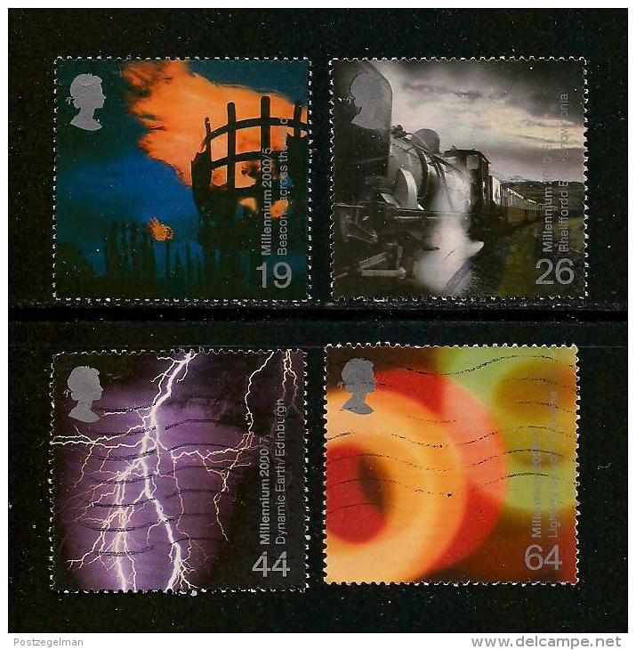 UK, 2000, Cancelled Stamp(s) , Millenium Series The Projects 2,  Sg1442-1445, #14633 - Used Stamps