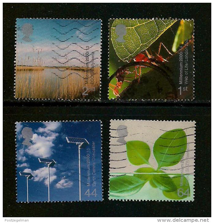 UK, 2000, Cancelled Stamp(s) , Millenium Series The Projects 4,  Sg1451-54, #14635 - Used Stamps