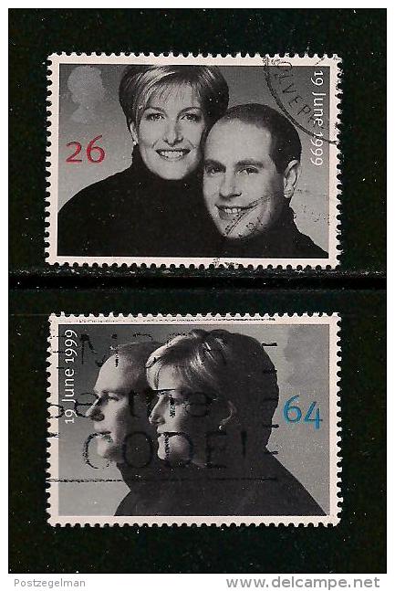 UK, 1999, Cancelled Stamp(s) , Royal Wedding,  Sg1407-1408, #14625 - Gebruikt