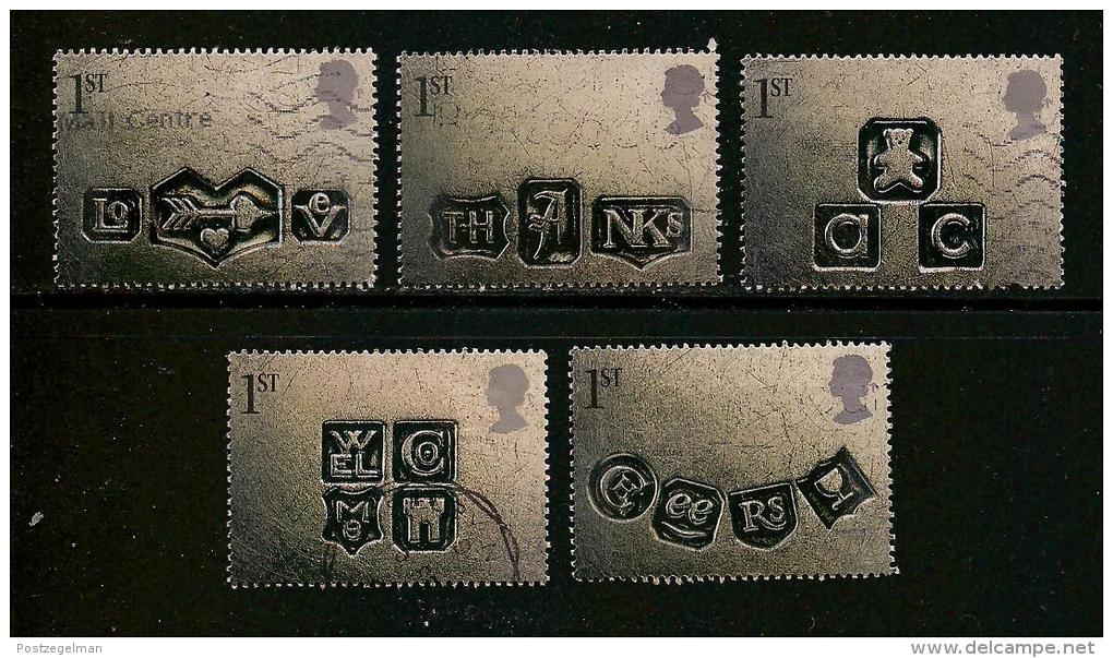 UK, 2001, Cancelled Stamp(s) , Greeting Stamps Occasions,  Sg1493-1497, #14205 - Used Stamps