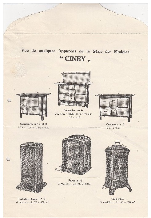 Lettre Publicité De Jemappes ,poelerie Léon Maton Pour Les Forges De Ciney (cuisinière) - Publicités