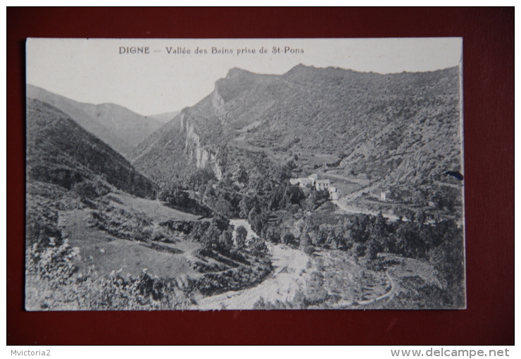 DIGNE - Vallée Des Bains Prise De ST PONS - Digne