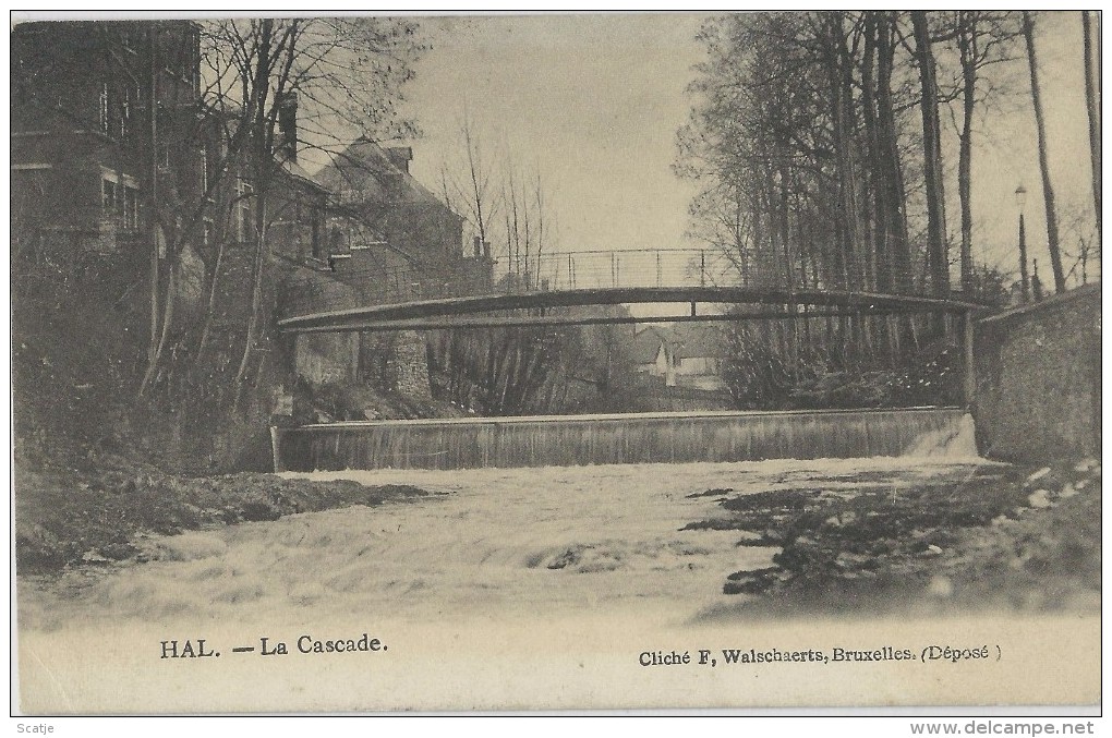 Hal.  -   Pont De La Senne.  -   1906  Naar Borgerhout - Halle