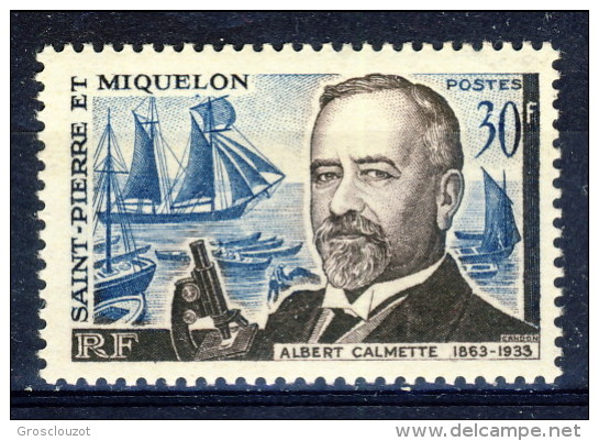 S. Pierre Et Miquelon 1963 N. 368 Fr. 30 Albert Calmette MNH Catalogo € 11,50 - Nuovi