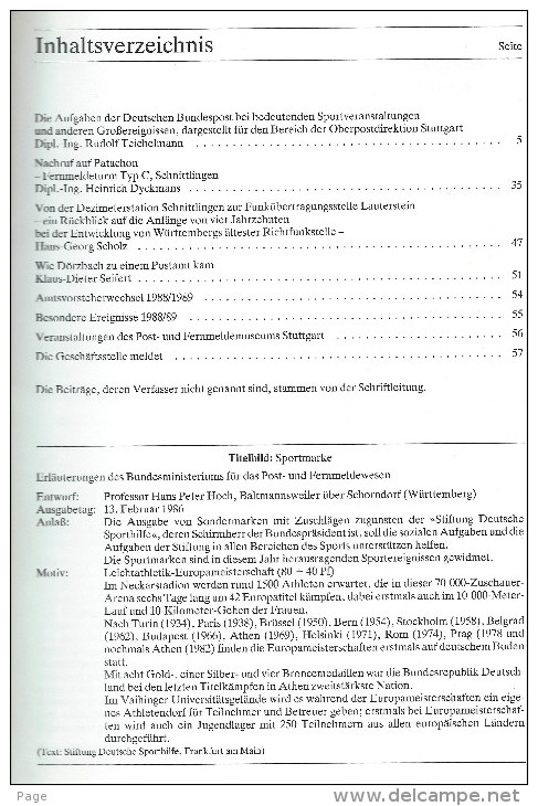 Württembergische Postgeschichte,Heft 26,Ausgabe 1988,Post,Fernmeldewesen,Übertragung Von Bedeutenden Ereignissen, - Altri & Non Classificati