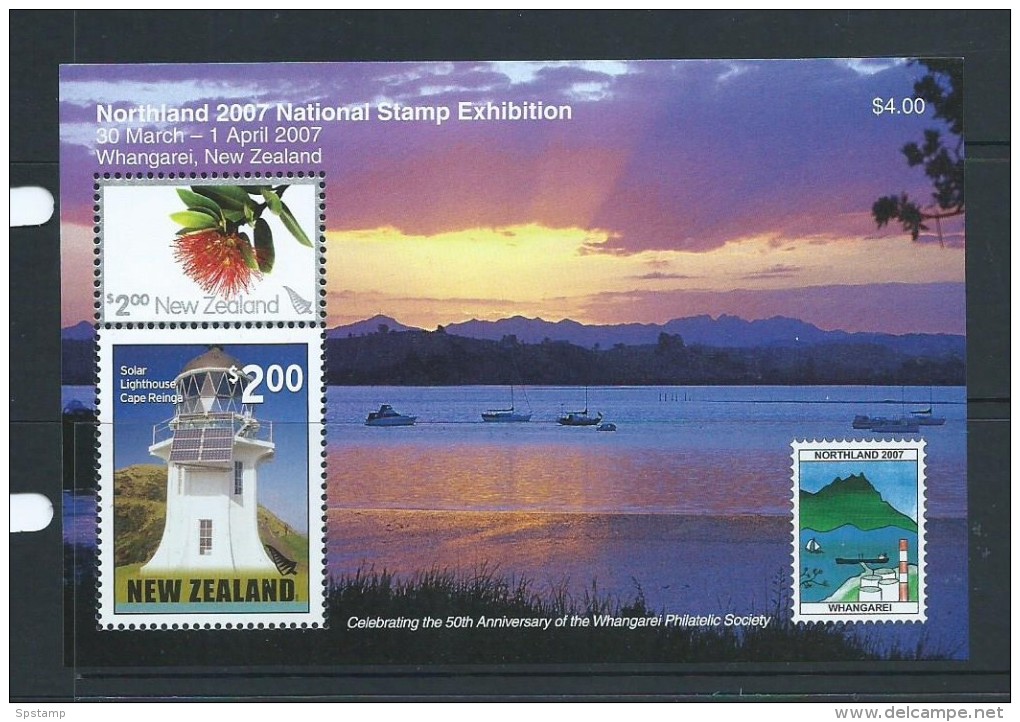 New Zealand 2007 Lighthouse & Greetings Northland Exhibition Miniature Sheet MNH - Other & Unclassified