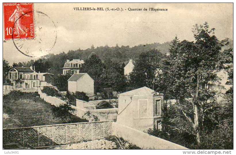 CPA - VILLIERS-le-BEL (95) - Aspect Du Quartier De L´Espérance En 1910 - Villiers Le Bel