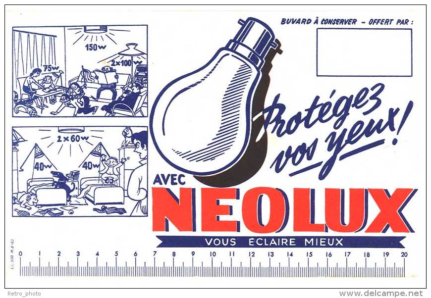 Buvard Neolux Vous éclaire Mieux ( Ampoule ) (DD) - Elettricità & Gas