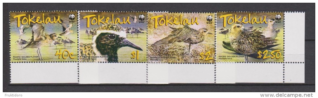 Tokelau Mi 368-371 - WWF - Pacific Golden Plover - Bird - 2007 ** - Tokelau