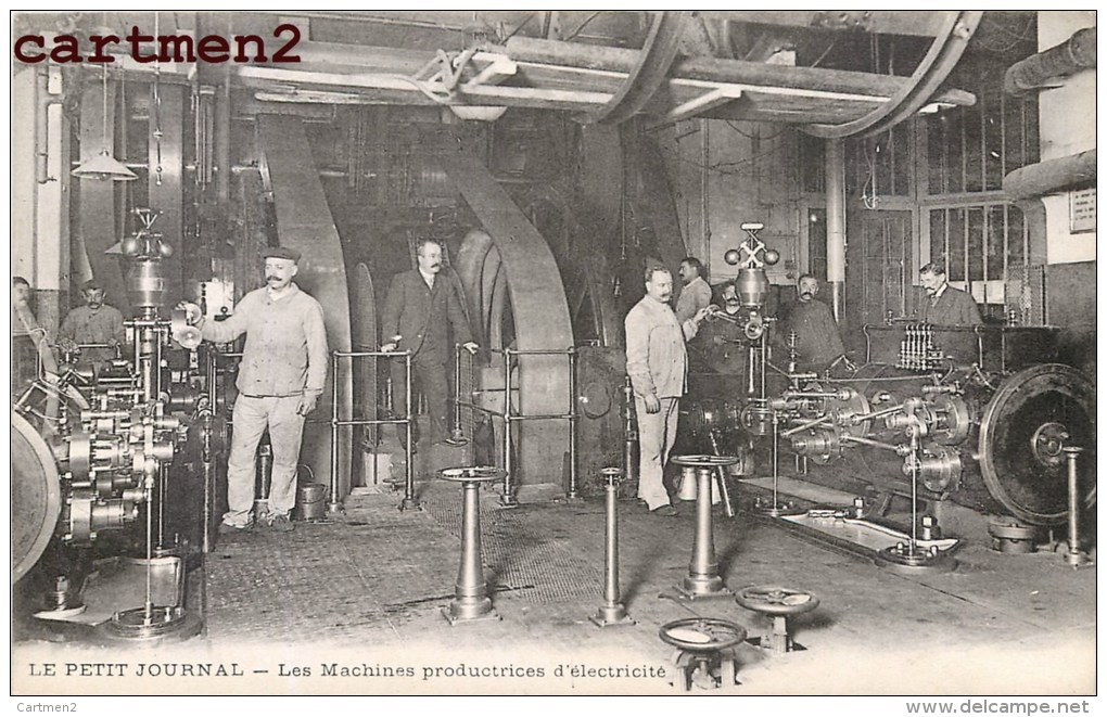 LE PETIT JOURNAL MACHINES PRODUCTRICES D'ELECTRICITE JOURNALISTE PRESSE METIER PARIS JOURNALISME - Andere & Zonder Classificatie