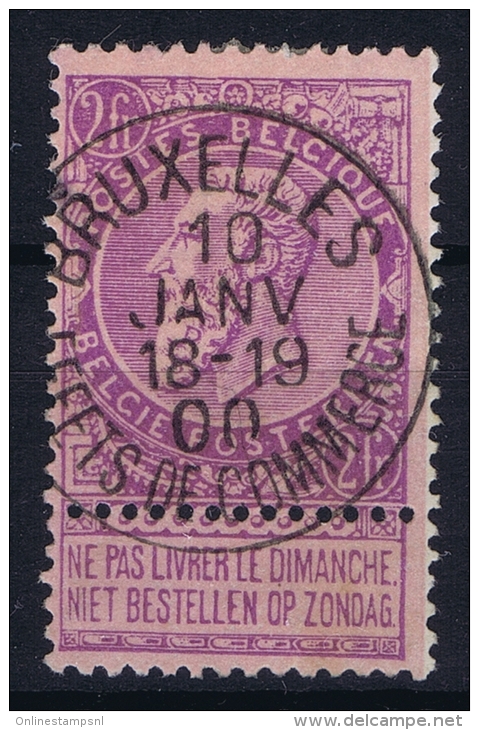 Belgium:  1893 OBP 66  Used Obl Mi 59 - 1893-1900 Barba Corta