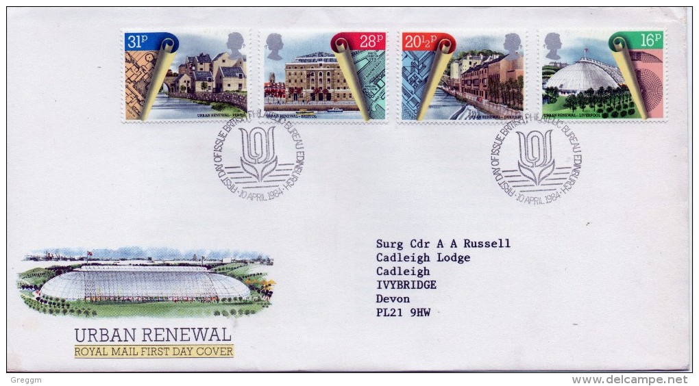 Great Britain First  Day Cover To Commemorate The Urban Renewal 1984. - 1981-1990 Em. Décimales