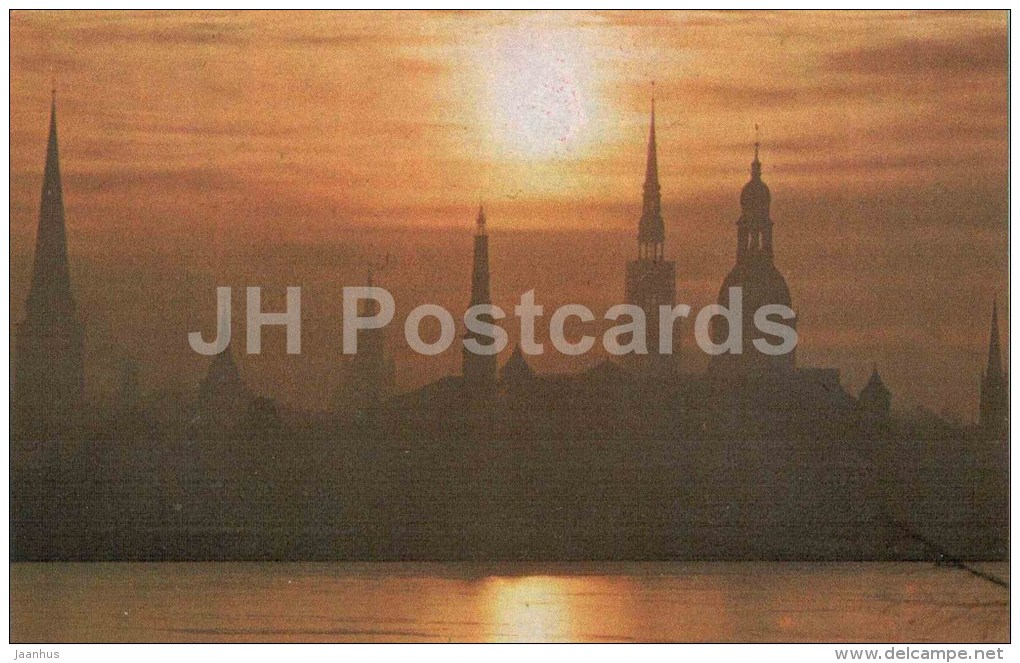 Riga At Dawn - Riga - 1976 - Latvia USSR - Unused - Lettonie