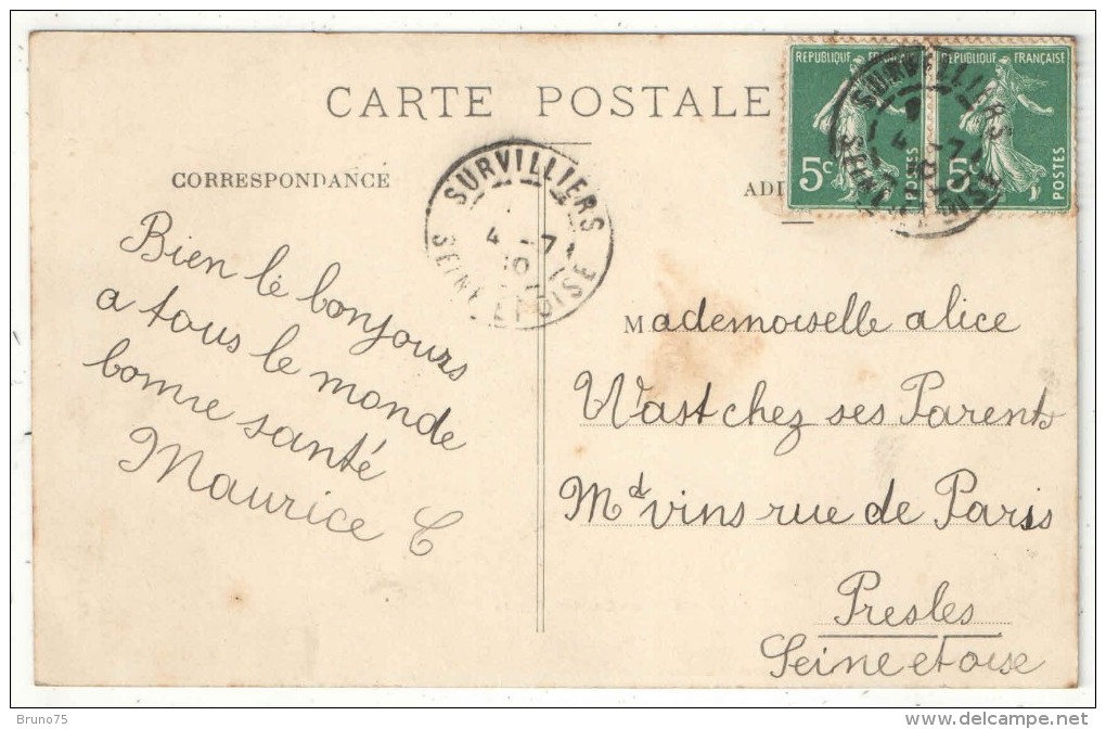 95 - SAINT-WITZ - Vue Générale Côté Sud - Edition Gaudet - 1910 - Saint-Witz