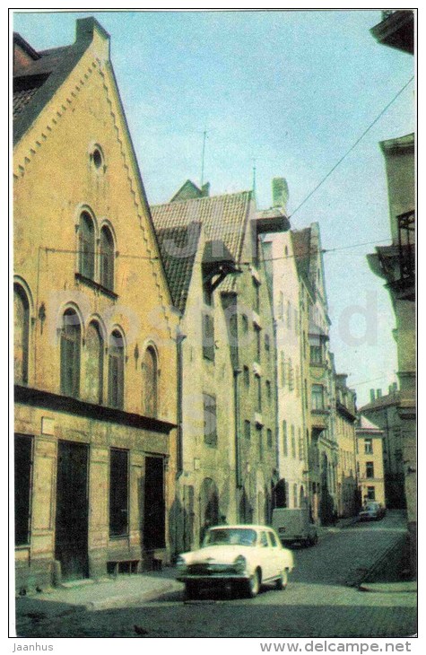 Miesnieku Street - Car Volga - Riga - Old Town - 1977 - Latvia USSR - Unused - Lettonie