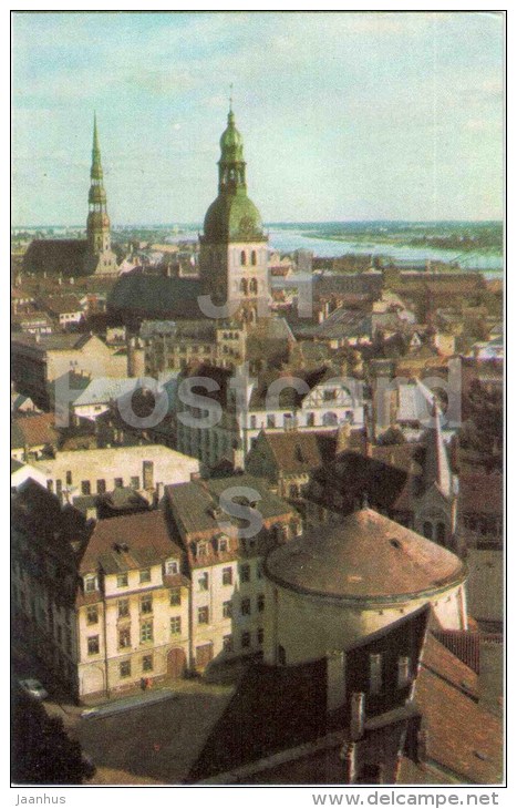 Panoramic View Of Old Riga - Riga - Old Town - 1977 - Latvia USSR - Unused - Lettonie