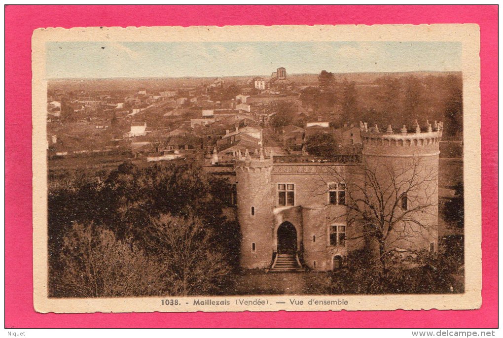 85 VENDEE MAILLEZAIS, Vue D'Ensemble, 1945,  (Jehly-Poupin, Mortagne-sur-Sèvre) - Maillezais