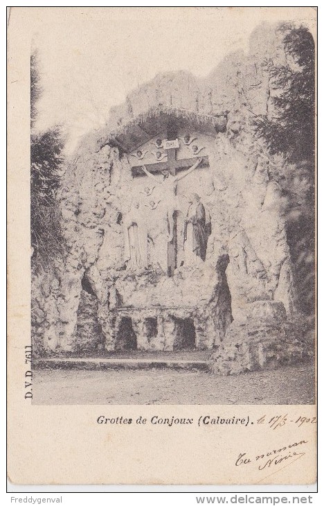 CONJOUX LES GROTTES DU ROSAIRE LE CALVAIRE - Ciney