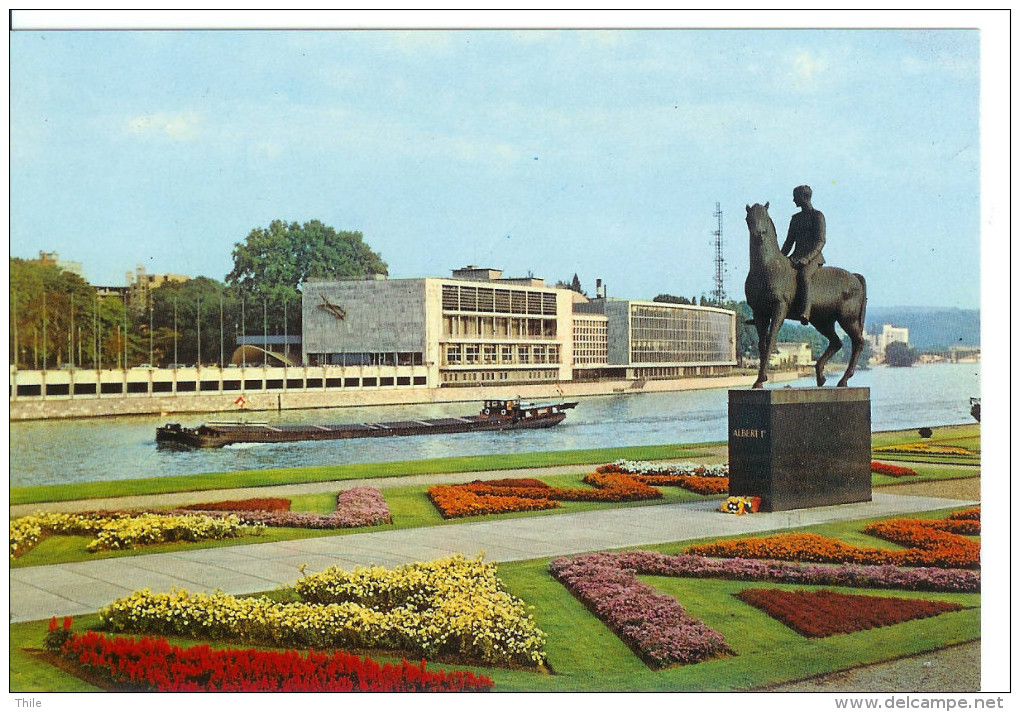 LIEGE - Palais Des Congrès Avec Monument Albert I - Liege