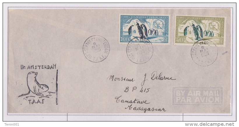 Taaf - Iles Australes - Saint Paul Et Amsterdam - Galliéni - PA 2-3 - PJ - Otarie - Covers & Documents